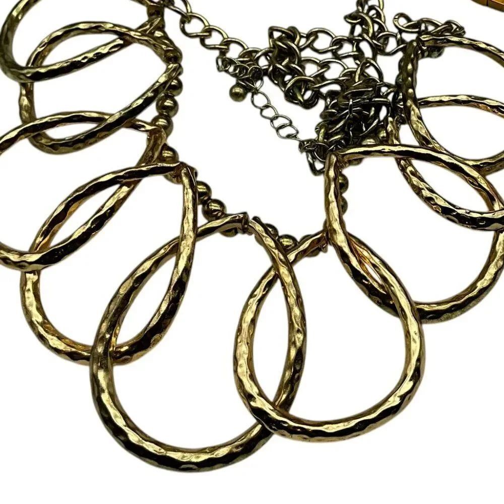 Bohemian Interlocking Gold Necklace 21.5 in